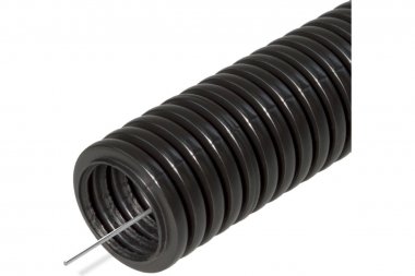 Фотография товара 'Промрукав PR02.0262 Труба гофрированная ПА безгалогенная (HF) стойкая к ультрафиолету с/з d25 мм'