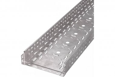 Фотография товара 'Промрукав PR16.1237 Лоток перфорированный Стандарт HDZ 300х80х3000 (0,8 мм) (6 м/уп)'
