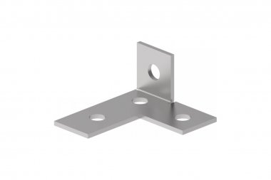 Фотография товара 'Промрукав PR08.8808 Пластина Т-образная 90° левая 4 отверстия HDZ'
