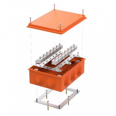 Фотография товара 'Промрукав 40-0320-FR6.0-28 Коробка огнестойкая для о/п Е15-Е120 RAL2004 200х150х75'