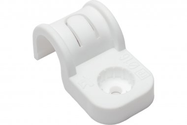 Фотография товара 'Промрукав PR13.0376 Крепеж-скоба пластиковая односторонняя в п/э d16 мм'