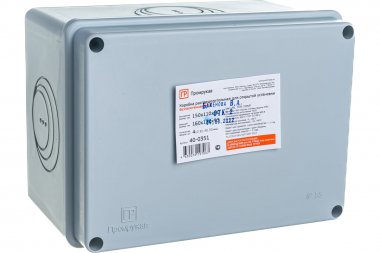 Фотография товара 'Промрукав 40-0351 Коробка распределительная для о/п безгалогенная (HF) 150х110х90'