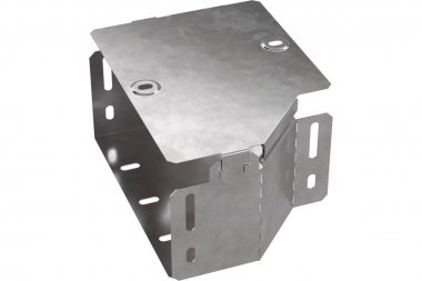 Фотография товара 'Промрукав PR16.0494 Переходник левый с крышкой Стандарт 200х150х100'