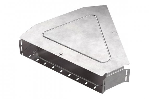 Фотография товара 'Промрукав PR16.0618 Угол горизонтальный 45 градусов с крышкой Стандарт 500х100'