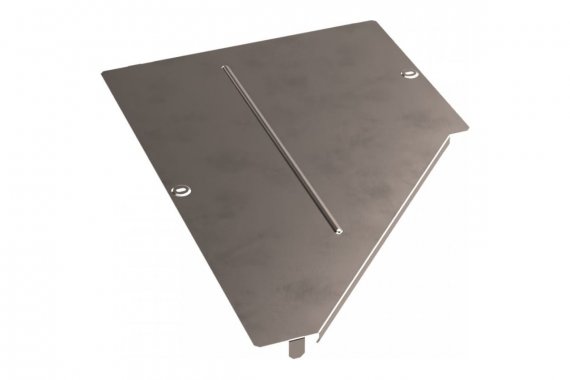 Фотография товара 'Промрукав PR16.5655 Крышка переходника левого Стандарт INOX (AISI 409) 600х300'