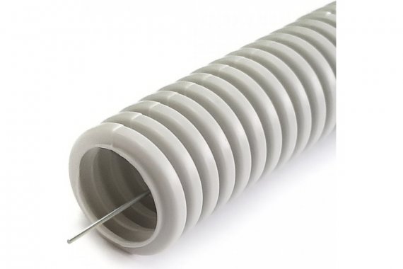 Фотография товара 'Промрукав PR02.0455 Труба гофрированная ПНД лёгкая 350 Н безгалогенная (HF)'