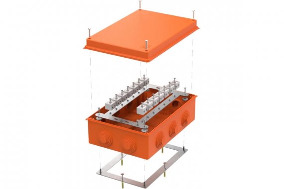Фотография товара 'Промрукав 40-0330-FR6.0-28 Коробка огнестойкая Е15-Е120 RAL2004 260х175х90'