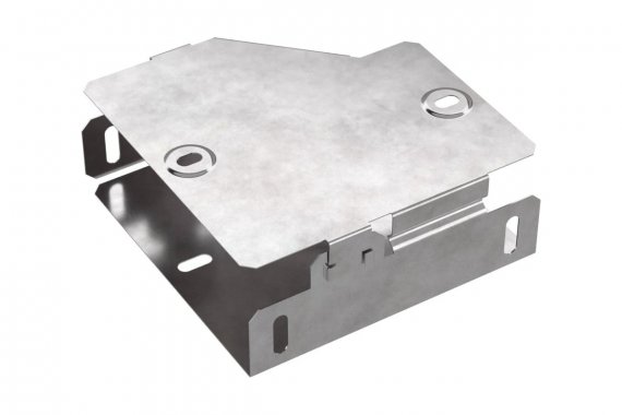 Фотография товара 'Промрукав PR16.0504 Переходник правый с крышкой Стандарт 150х100х50'