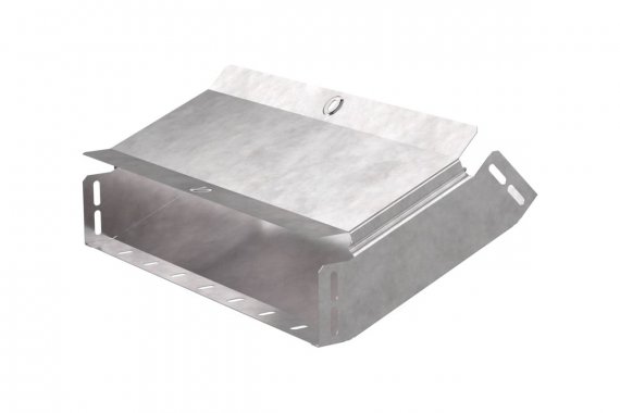 Фотография товара 'Промрукав PR16.0593 Угол вертикальный внутренний 45 градусов с крышкой Стандарт 400х80'