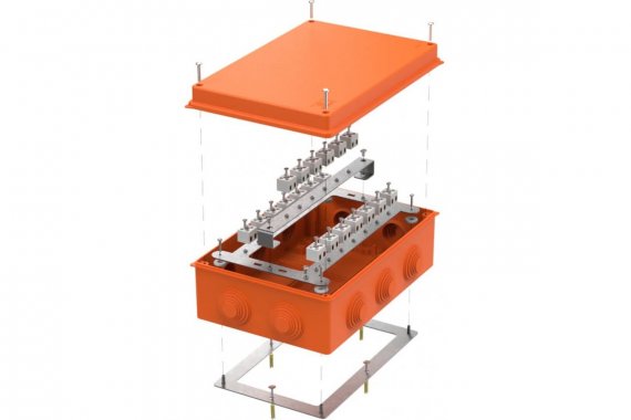 Фотография товара 'Промрукав 40-0330-FR2.5-40 Коробка огнестойкая Е15-Е120 RAL2004 260х175х90'
