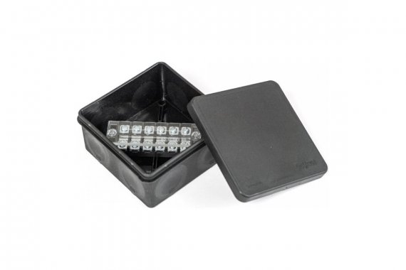 Фотография товара 'Промрукав PR80.0173 Коробка распределительная двухкомпонентная (HF) сечение до 2,5 мм?, 100х100х50'