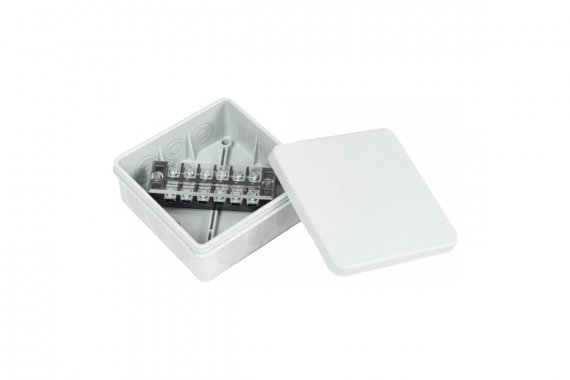 Фотография товара 'Промрукав PR80.0170 Коробка распределительная двухкомпонентная (HF) сечение до 2,5 мм?, 100х100х40'