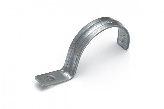 Фотография товара 'Промрукав PR13.02430 Скоба металлическая однолапковая усиленная противопожарная СМОУ d48-50 мм отв. d 6,5 мм'