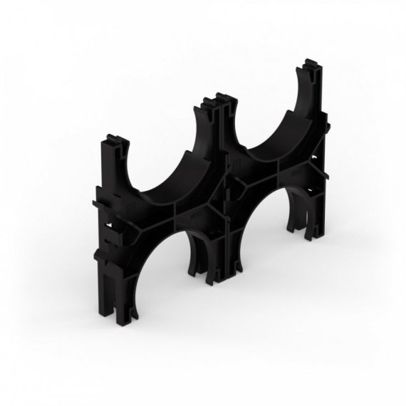 Фотография товара 'Промрукав PR13.02570 Кластер для двустенных труб d90 мм, двойной, двухсторонний'