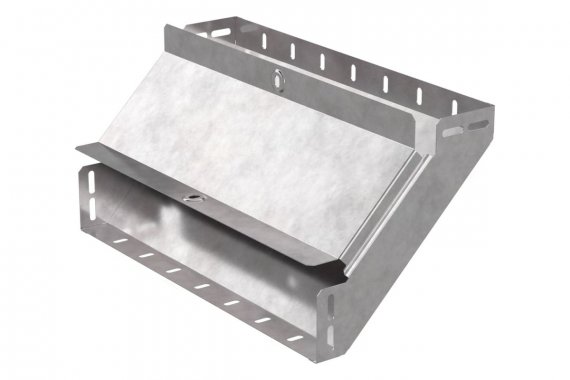 Фотография товара 'Промрукав PR16.0602 Угол вертикальный внутренний 90 градусов с крышкой Стандарт 400х80'