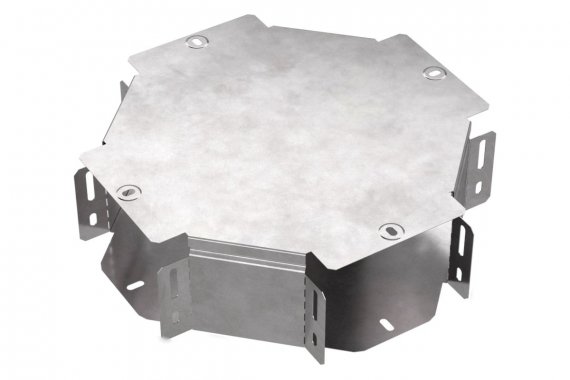 Фотография товара 'Промрукав PR16.0461 Ответвитель Х-образный с крышкой Стандарт 150х100'