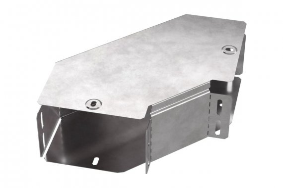 Фотография товара 'Промрукав PR16.0416 Угол горизонтальный 90 градусов с крышкой Стандарт 150х100'