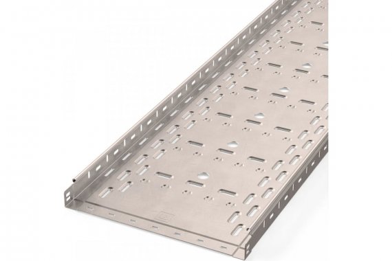 Фотография товара 'Промрукав PR16.2423 Лоток перфорированный Стандарт INOX (AISI 409) 400х50х3000 (1,0 мм)'