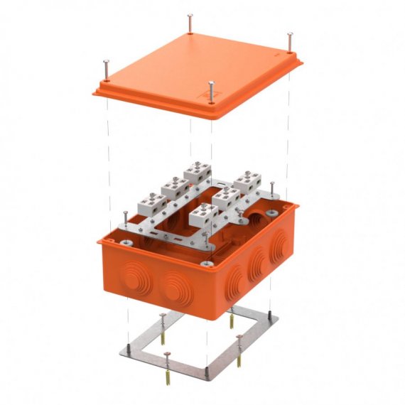 Фотография товара 'Промрукав 40-0320-FR6.0-4-12-Р Коробка огнестойкая для о/п Е15-Е60 RAL2004 200х150х75'