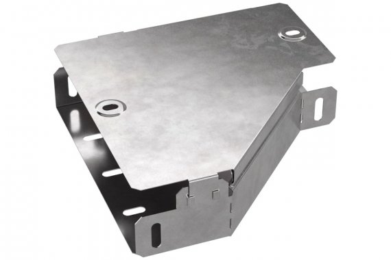 Фотография товара 'Промрукав PR16.0489 Переходник левый с крышкой Стандарт 200х100х50'