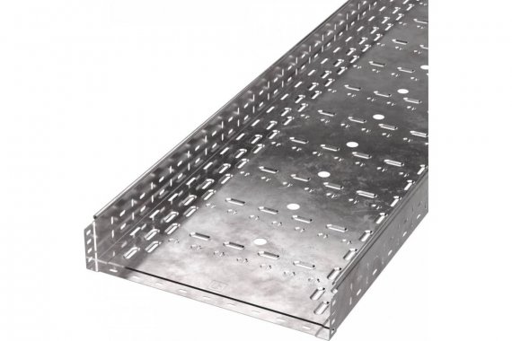 Фотография товара 'Промрукав PR16.0019 Лоток перфорированный Стандарт 500х100х3000 (1,0 мм)'