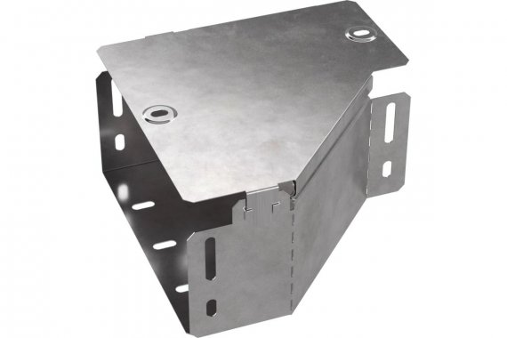 Фотография товара 'Промрукав PR16.0493 Переходник левый с крышкой Стандарт 200х100х100'