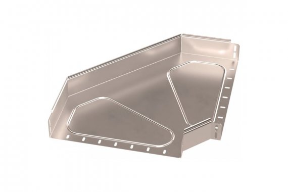 Фотография товара 'Промрукав PR16.3567 Угол горизонтальный 90 градусов Стандарт INOX (AISI 409) 400х80'