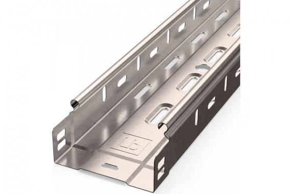 Фотография товара 'Промрукав PR16.2411 Лоток перфорированный Стандарт INOX (AISI 409) 100х50х3000 (0,7 мм)'