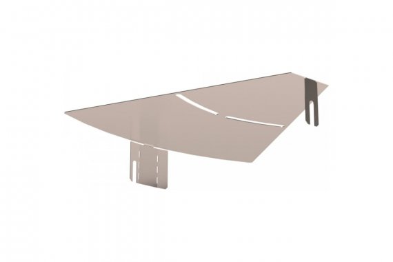 Фотография товара 'Промрукав PR16.3669 Крышка угла горизонтального изменяемого 0-45 градусов Стандарт INOX (AISI 409) 300'