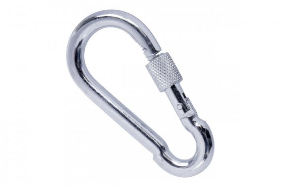 Фотография товара 'Промрукав PR08.25079 Карабин пожарный с фиксатором 12 мм (DIN 5299D)'