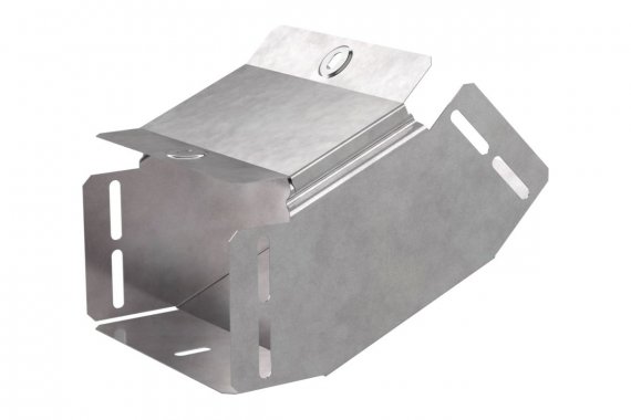 Фотография товара 'Промрукав PR16.0538 Угол вертикальный внутренний 45 градусов с крышкой Стандарт 150х100'