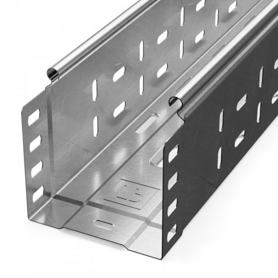 Фотография товара 'Промрукав PR16.2329 Лоток перфорированный Стандарт INOX (AISI 304) 100х100х3000 (0,8 мм)'