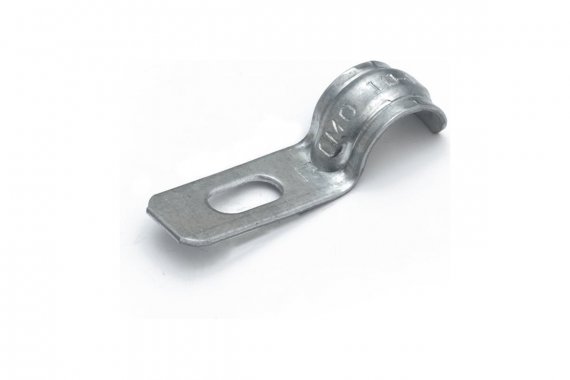 Фотография товара 'Промрукав PR13.02397 Скоба металлическая однолапковая усиленная противопожарная СМОУ d10-11 мм'