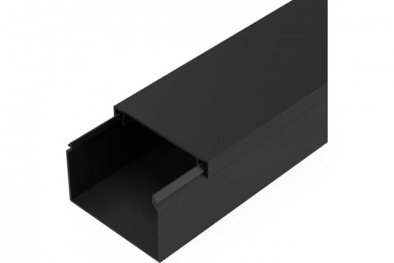 Фотография товара 'Промрукав PR03.0217 Кабель-канал черный 2-й замок в п/э 60х40 мм'
