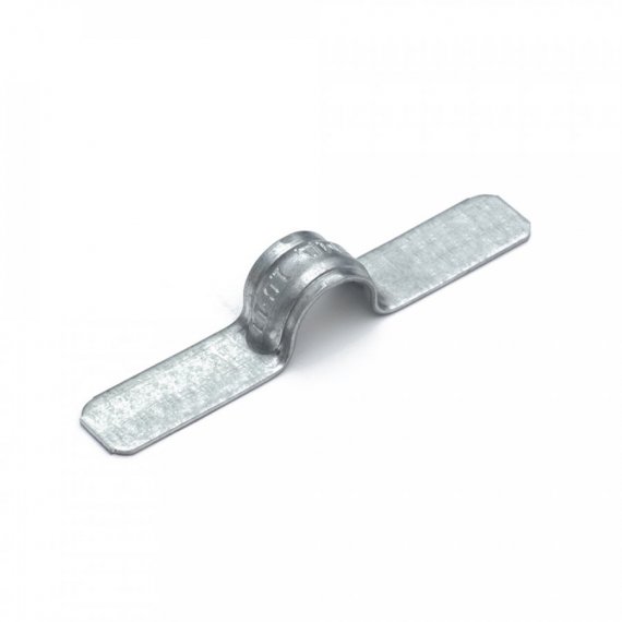 Фотография товара 'Промрукав PR13.1980 Скоба металлическая двухлапковая СМД d10-11 мм'