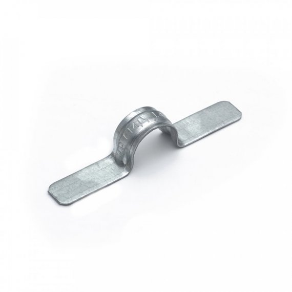 Фотография товара 'Промрукав PR13.1985 Скоба металлическая двухлапковая СМД d14-15 мм'