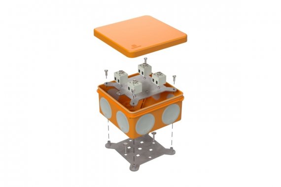 Фотография товара 'Промрукав 60-0300-FR6.0-4-8-Р Коробка огнестойкая разветвительная для о/п 100х100х50'