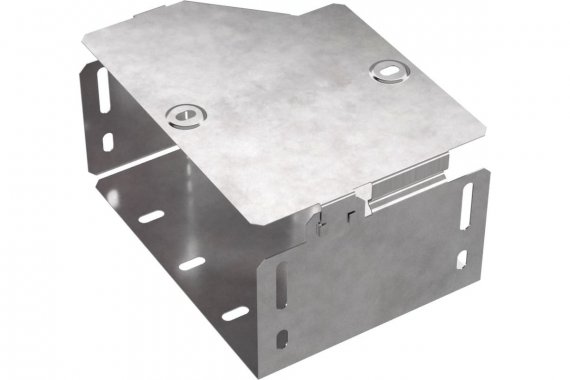 Фотография товара 'Промрукав PR16.0512 Переходник правый с крышкой Стандарт 200х150х100'