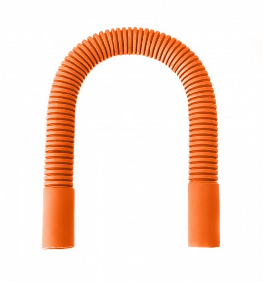 Фотография товара 'Промрукав PR13.02471 Поворот гибкий гофрированный универсальный оранжевый d32 мм'