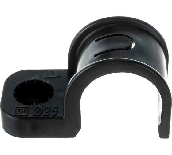 Фотография товара 'Промрукав PR13.0374 Крепеж-скоба пластиковая односторонняя в п/э d25 мм'