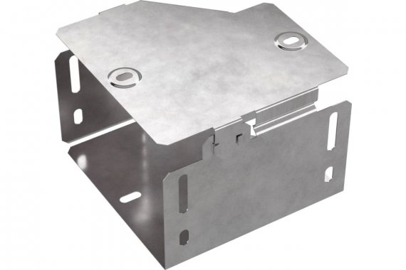 Фотография товара 'Промрукав PR16.0506 Переходник правый с крышкой Стандарт 150х100х100'