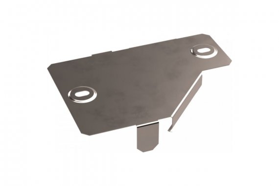 Фотография товара 'Промрукав PR16.5641 Крышка переходника левого Стандарт INOX (AISI 409) 100х50'