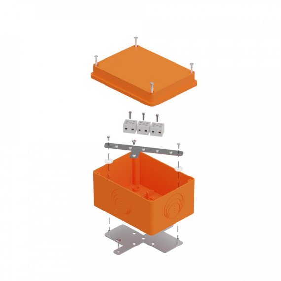 Фотография товара 'Промрукав 40-0351-FR2.5-6 Коробка огнестойкая E15-E120 для о/п RAL2004 150х110х90'