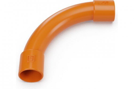 Фотография товара 'Промрукав PR13.1173 Соединитель угловой оранжевый d20 мм'