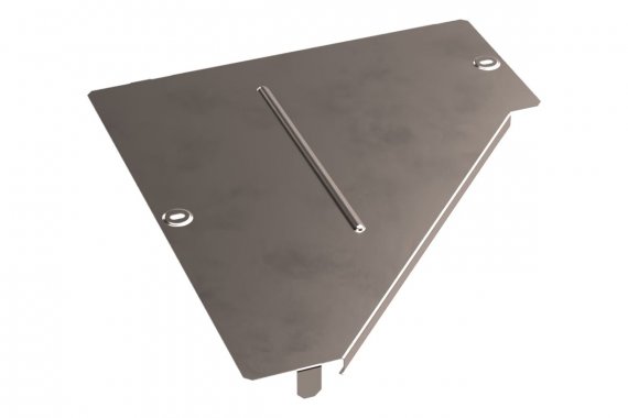 Фотография товара 'Промрукав PR16.5648 Крышка переходника левого Стандарт INOX (AISI 409) 400х150'