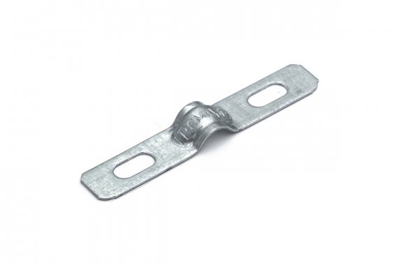 Фотография товара 'Промрукав PR13.02393 Скоба металлическая двухлапковая усиленная противопожарная СМДУ d6-7 мм'