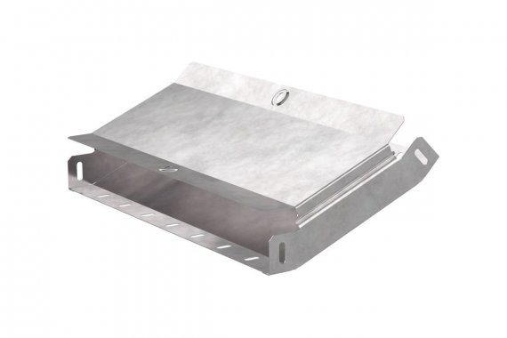 Фотография товара 'Промрукав PR16.0592 Угол вертикальный внутренний 45 градусов с крышкой Стандарт 400х50'