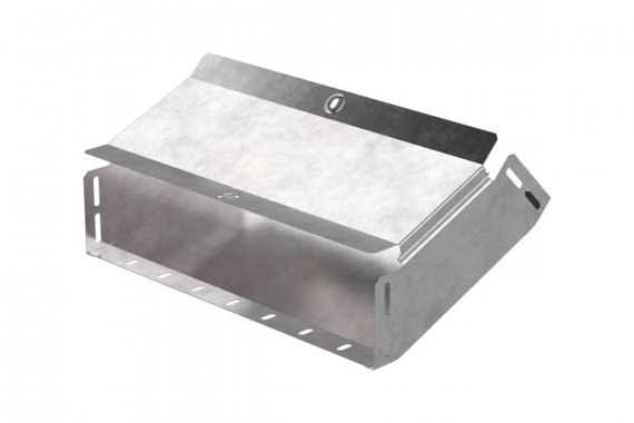 Фотография товара 'Промрукав PR16.0594 Угол вертикальный внутренний 45 градусов с крышкой Стандарт 400х100'