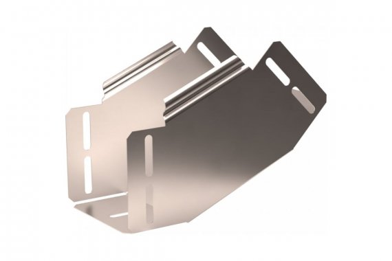 Фотография товара 'Промрукав PR16.3316 Угол вертикальный внутренний 45 градусов Стандарт INOX (AISI 409) 100х100'