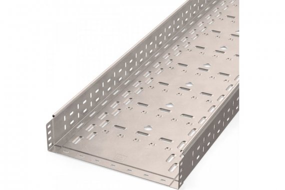 Фотография товара 'Промрукав PR16.2422 Лоток перфорированный Стандарт INOX (AISI 409) 400х100х3000 (1,0 мм)'